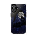 Wolf Moon Phone Case — Starry Night Silhouette iPhone Cover